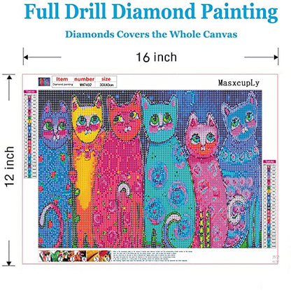 Colorful Cat | Diamond Painting