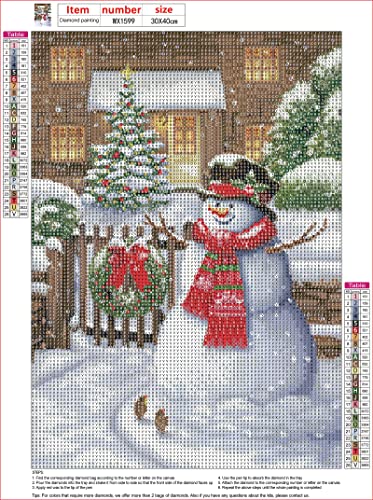 Christmas Snowman | Diamond Painting