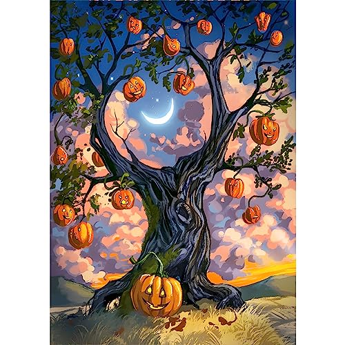 Pumpkin Tree Halloween | Diamond Painting