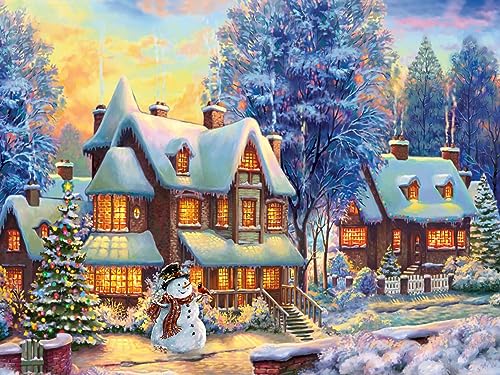 House Snowman Christmas | Diamond Painting