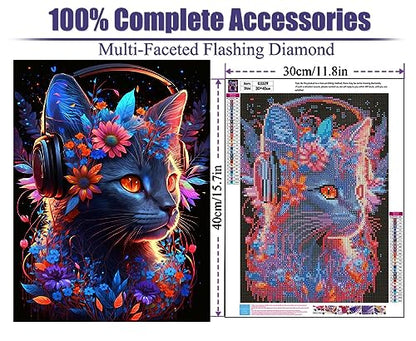 Midnight Cat | Diamond Painting