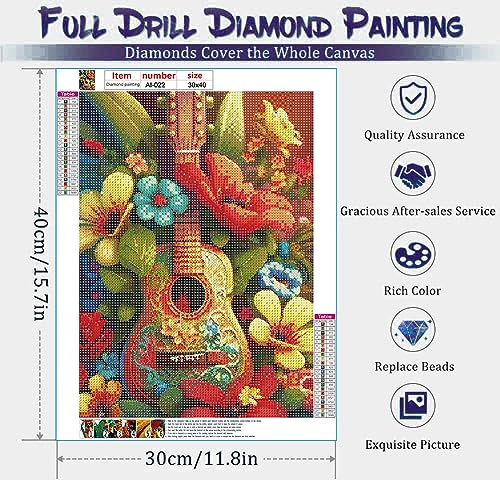 Guitar Flower | Diamond Painting