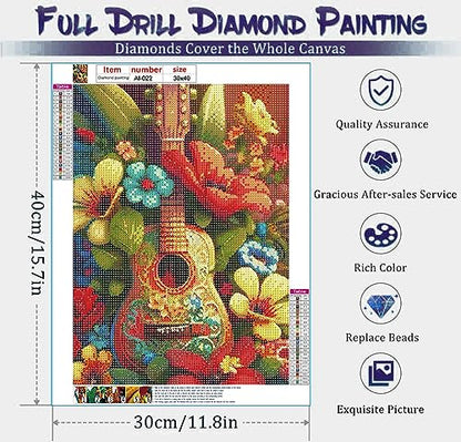 Guitar Flower | Diamond Painting