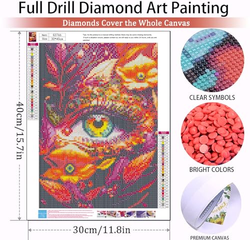 Eyes And Flower | Diamond Painting