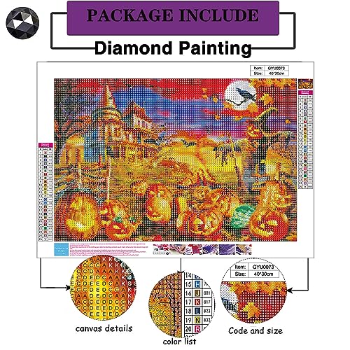 Pumpkin House Halloween | Diamond Painting