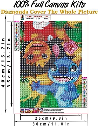 Stitch Stitch Is Lying On The Ground | Diamond Painting