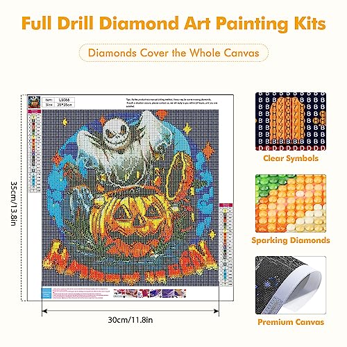 Ghost Pumpkin Halloween | Diamond Painting