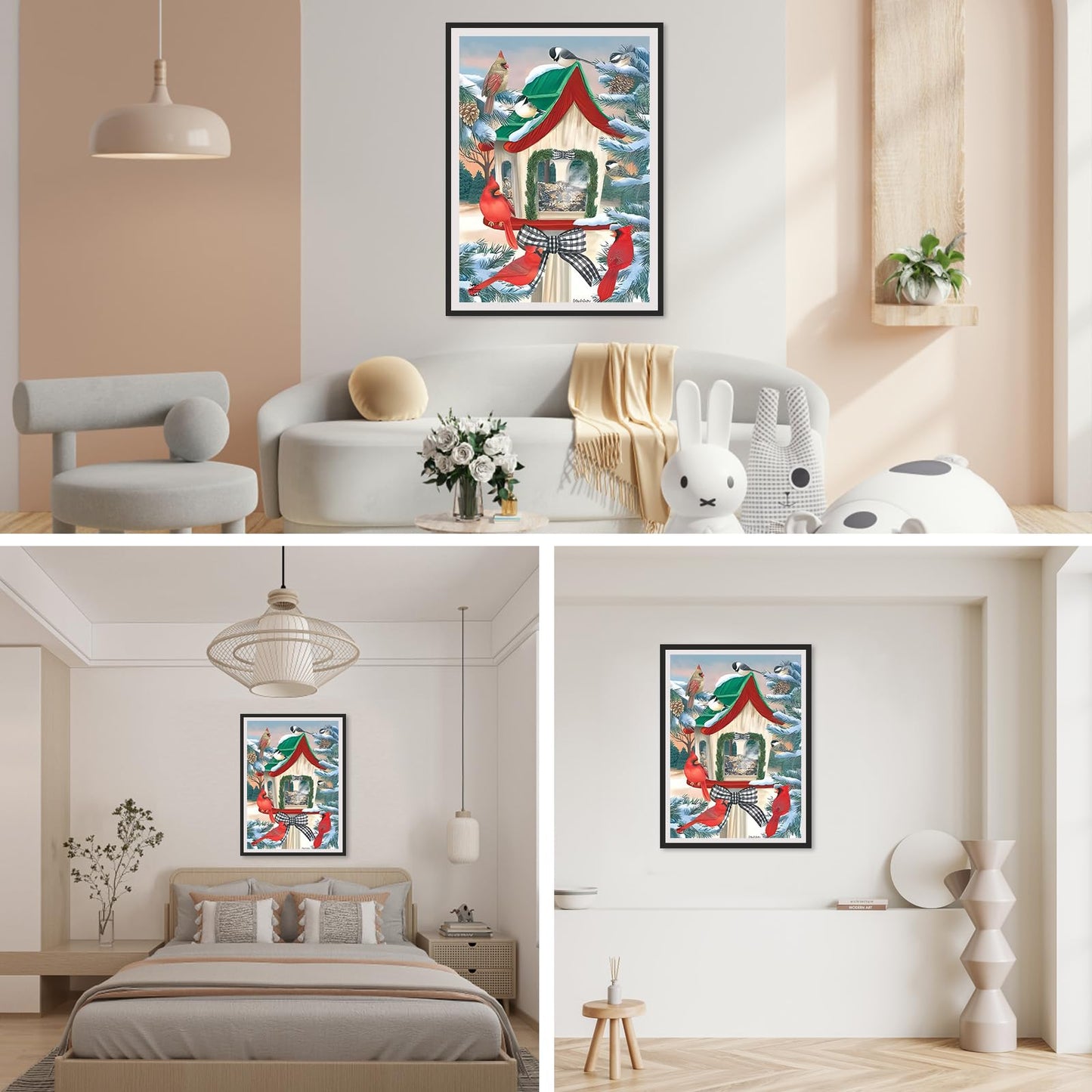 Cardinal Birds Christmas | Diamond Painting