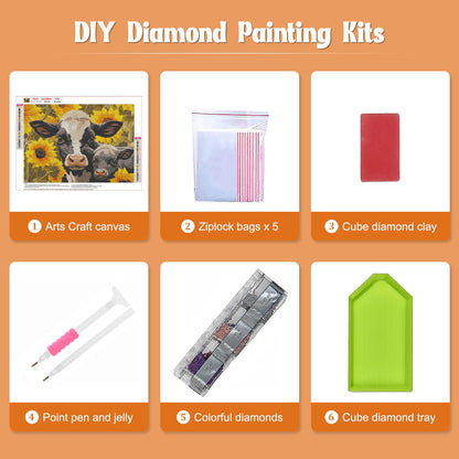 Sunflower Cow | Diamond Painting