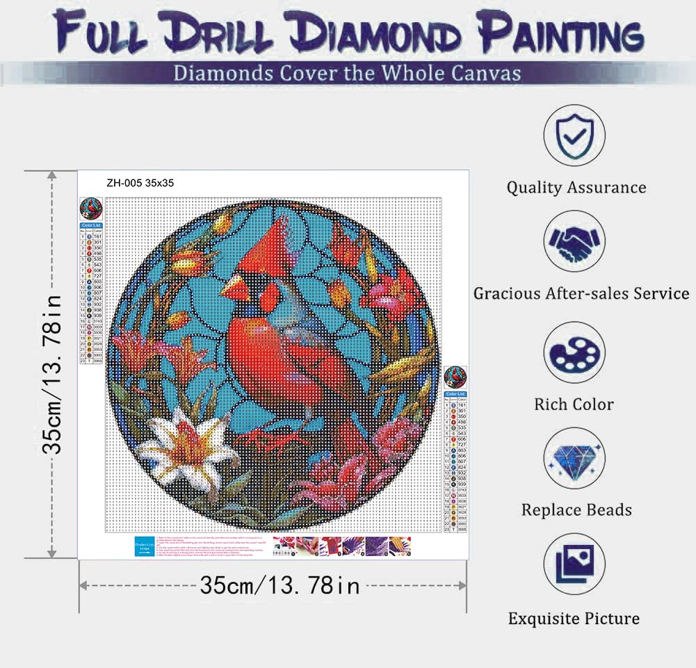 Red Cardinal Bird | Diamond Painting