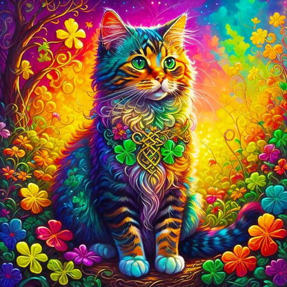 Colorful Cat | Diamond Painting