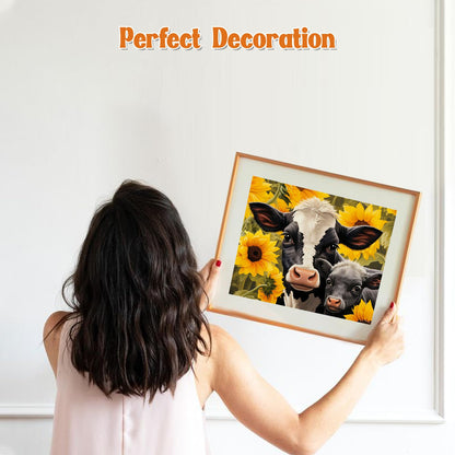 Sunflower Cow | Diamond Painting