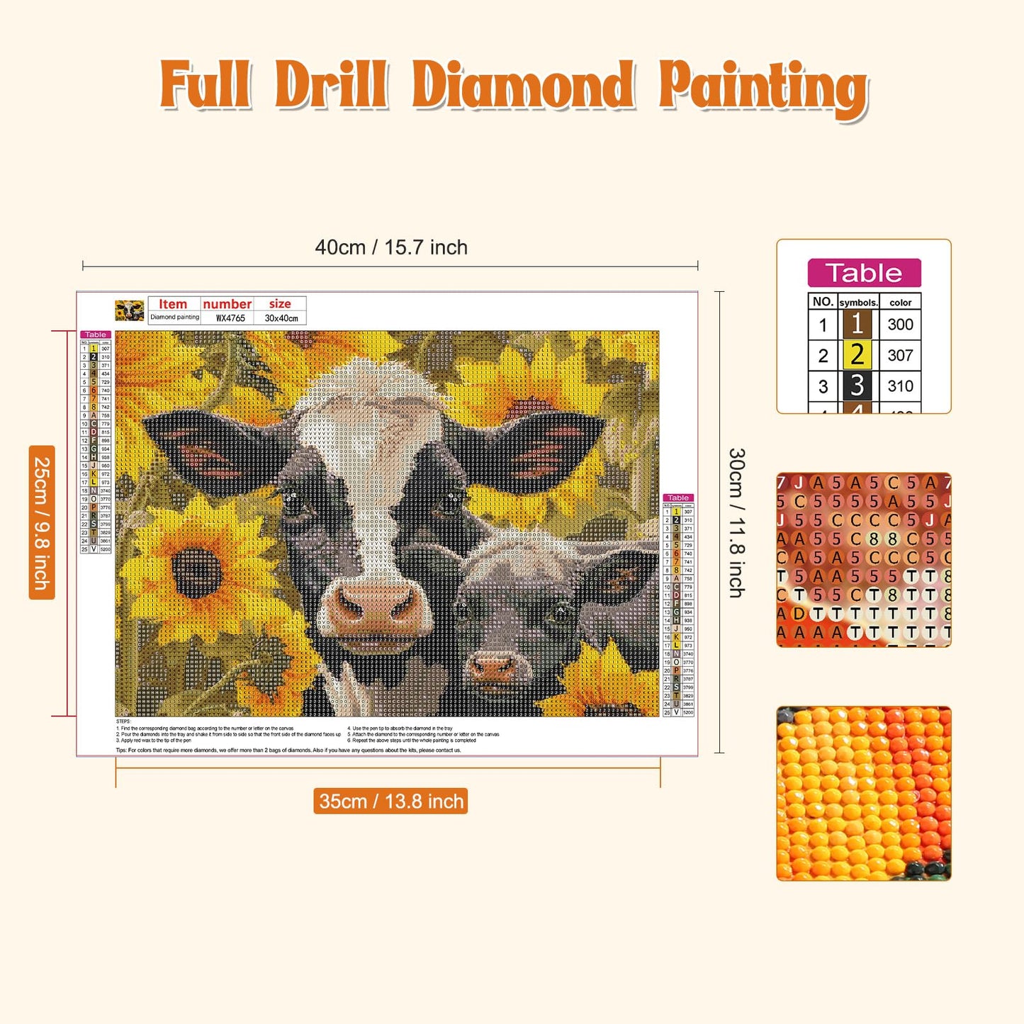 Flower Cow | Diamond Painting