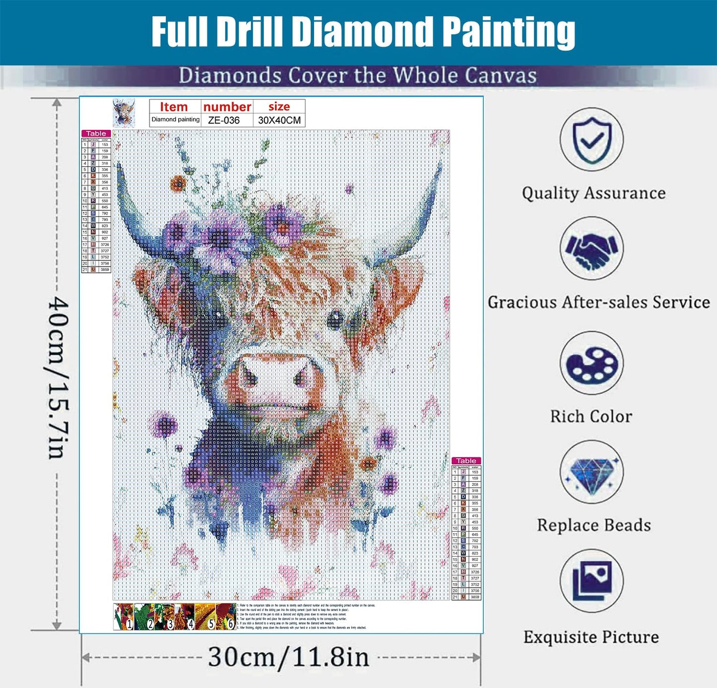 Highland Cow | Diamond Painting