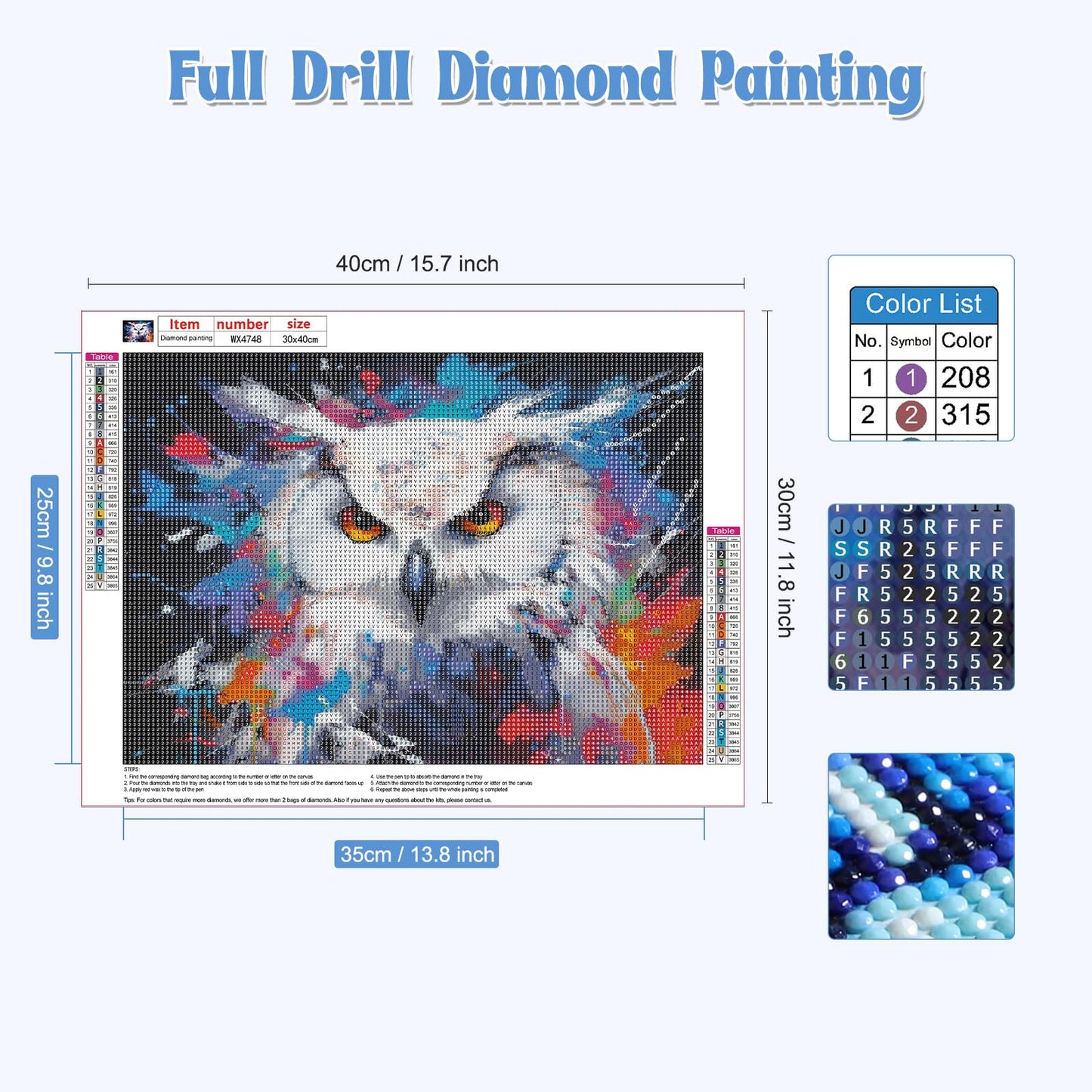 White Owl | Diamond Painting