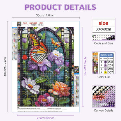 Beautiful Butterfly Flower | Diamond Painting